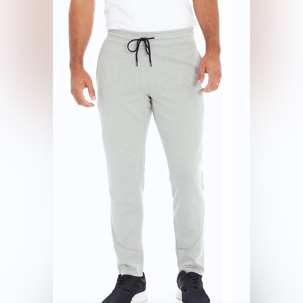 Balance Collection Men’s Pocket Jogger with Drawstring Sz M Light Gray